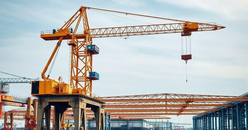 Guindaste para montagem industrial