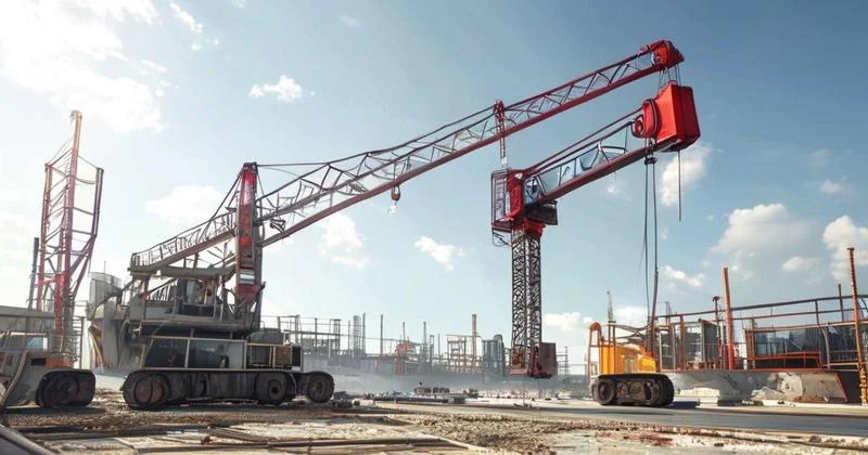 Guindaste telescópico para construção civil